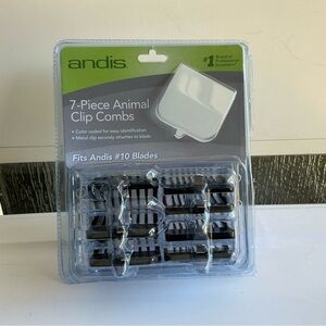 Andis 7-Piece Animal Clip Comb Set Open Box 6/7 Missing 1 Comb